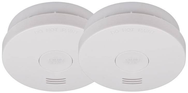 Brennenstuhl Rauchmelder SET, 2x RM L 3100 mit integrierter Batterie (10 Jahres Batterie, geprüft und zertifiziert nach 