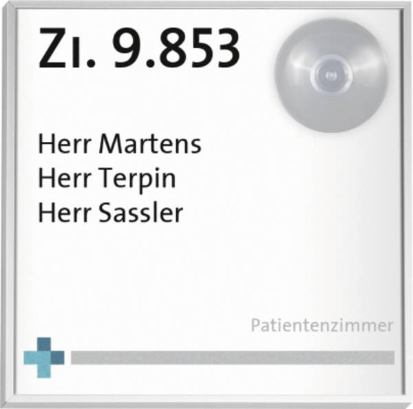 Madrid Silver Line Vario Türschild 150, Alu, silber, Klebemont., 150, 5x150, 5 mm