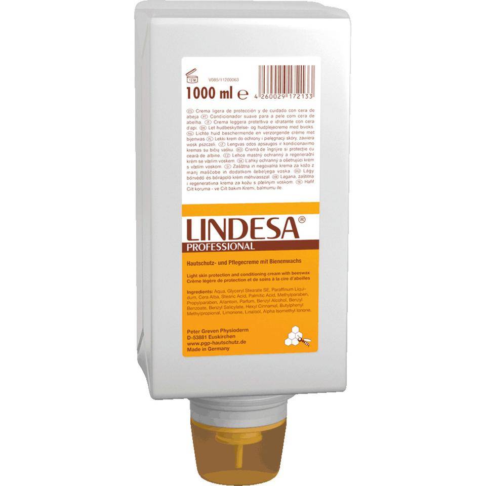 LINDESA® Hautschutzcreme PROFESSIONAL, parfümiert, 1000ml/Varioflasche-0