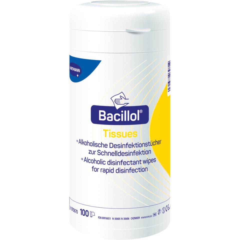 HARTMANN tissues (Desinfektionstücher) Bacillol®, gebrauchsfertig, 100 Tücher/Dose-0