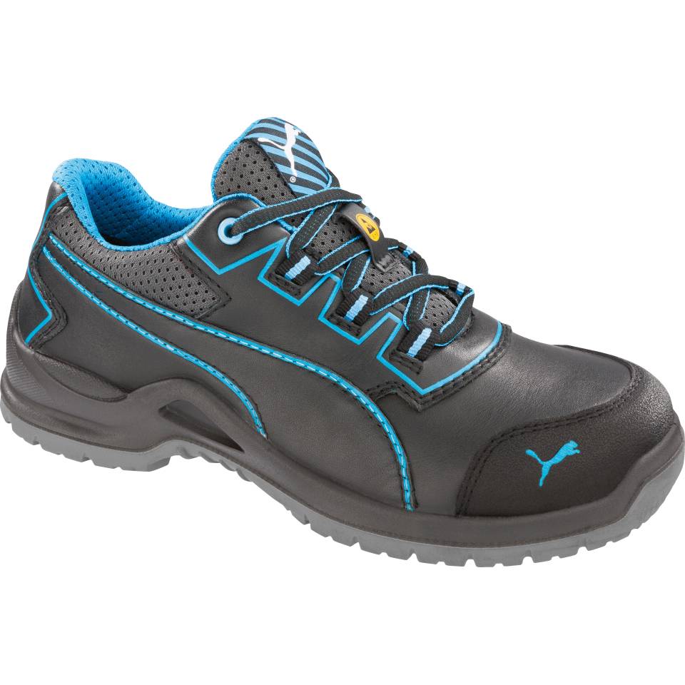 PUMA ESD-Halbschuh Niobe Blue Wns Low, 64.412.0, Kat.II, S3 SRC, Leder, Größe 38-0