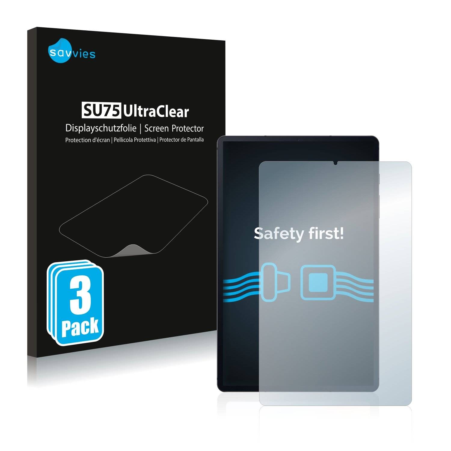3x Savvies SU75 Displayschutzfolie für Samsung Galaxy Tab S6 Lite WiFi-0