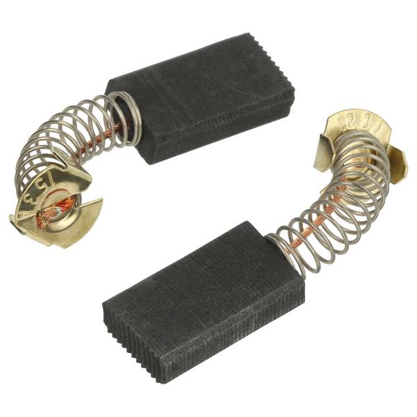 vhbw 2x Kohlebürste kompatibel mit Bosch GWS 15-125 CIEH (3 601 H30 300) | Elektrowerkzeug + Feder - 26 x 14 x 6 mm