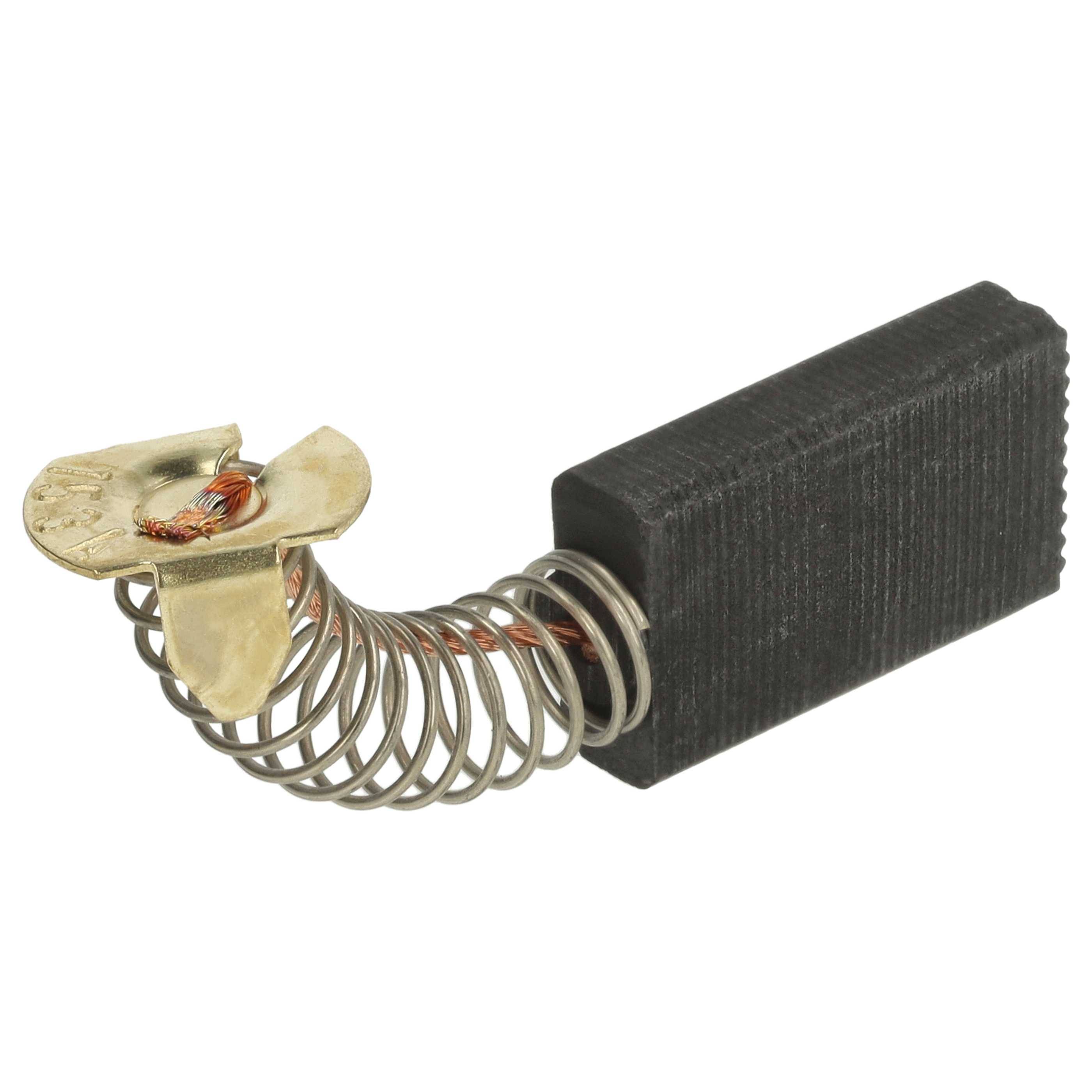 vhbw 2x Kohlebürste kompatibel mit Bosch GWS 11-125 CIH (3 601 H30 B00) | Elektrowerkzeug + Feder - 26 x 14 x 6 mm-1
