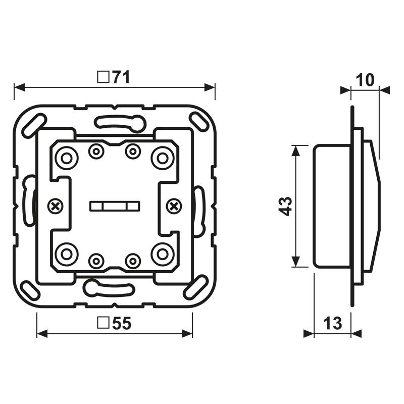 Jung KNX-Taster Standard A 10711 ST-1