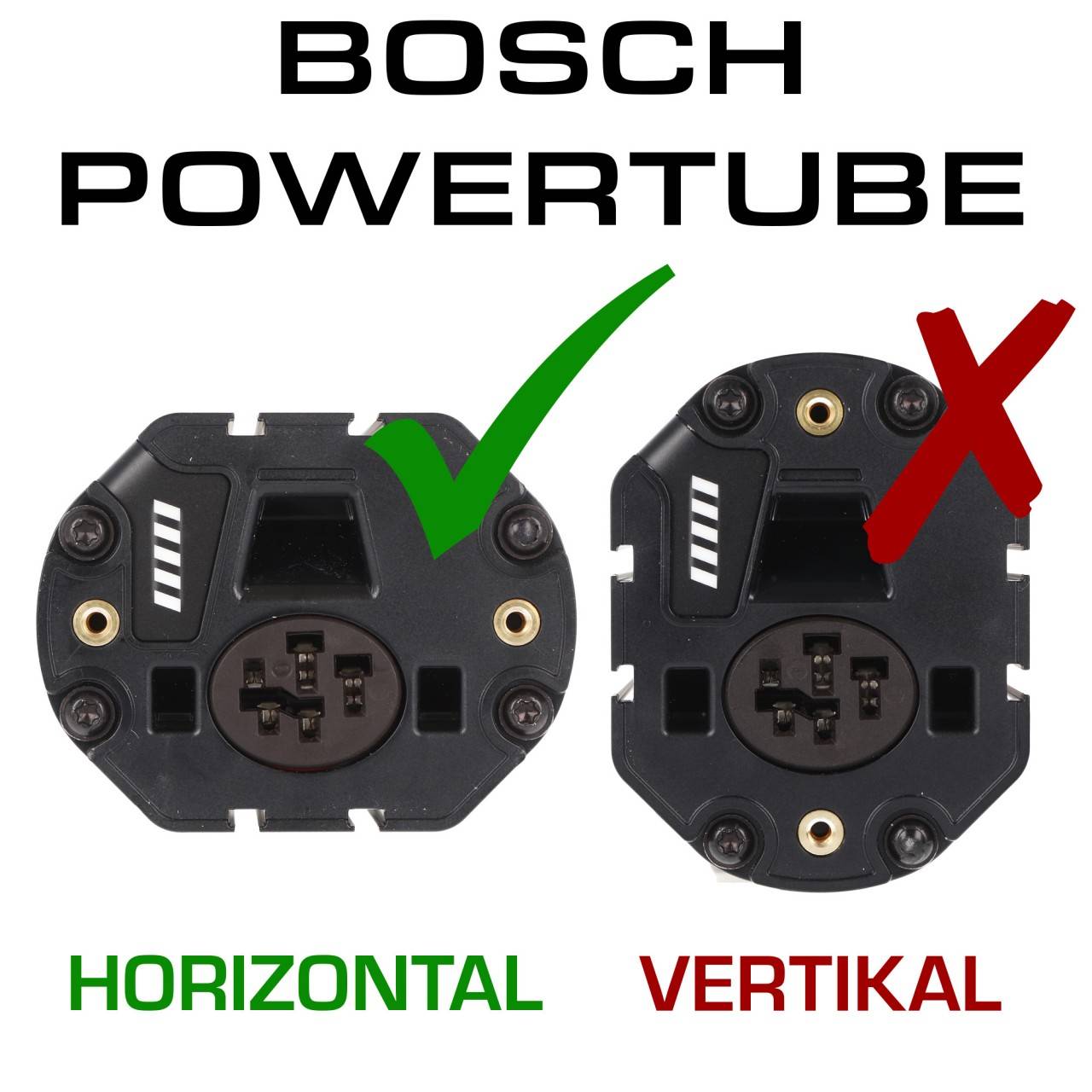 500Wh Bosch e-bike Akkutyp PowerTube 500 horizontal Akku Bosch 275007539 BBP280-3