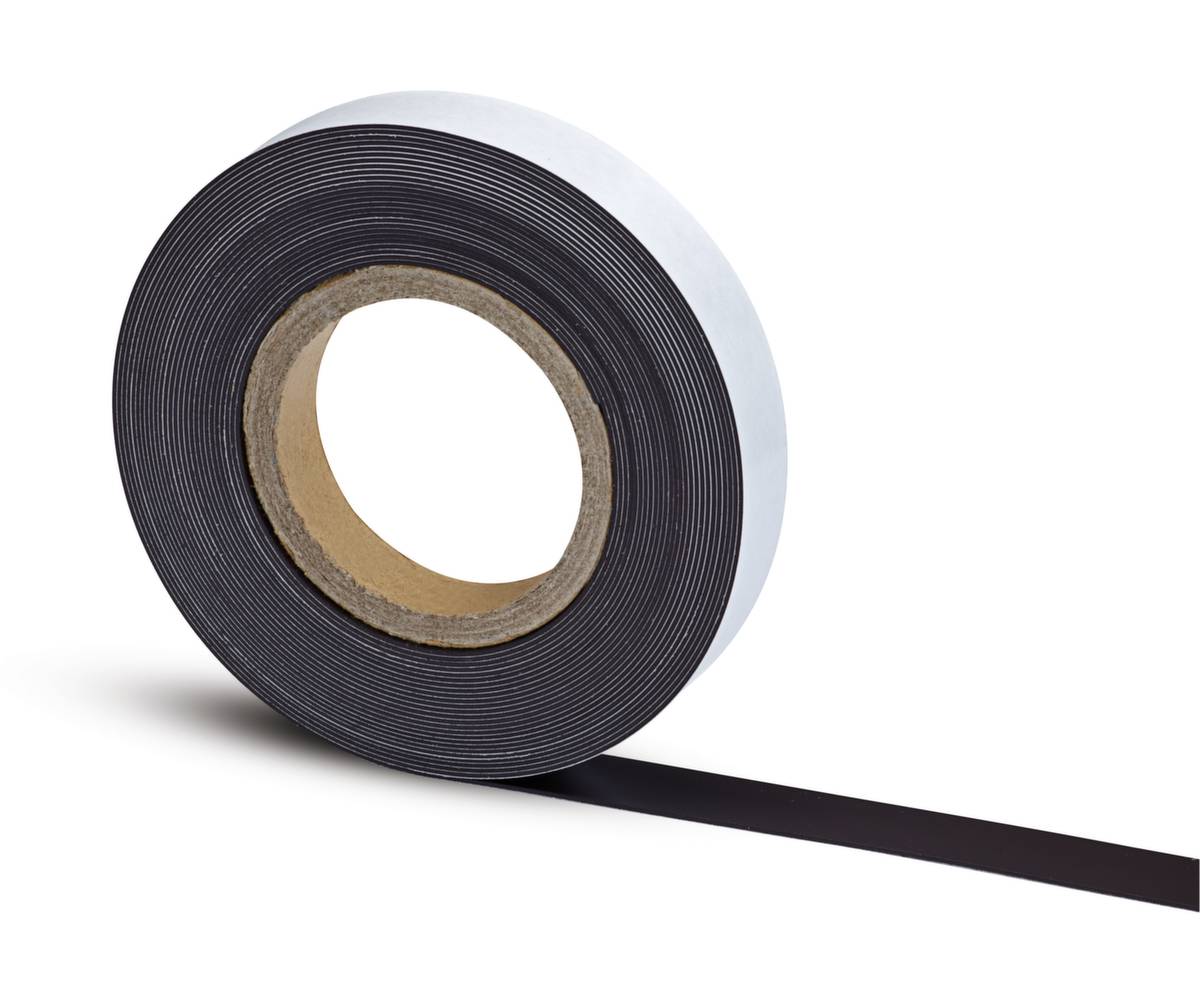 Magnetband,vorne selbstklebend,LxB 10m x 25mm,Stärke 1mm,Haftkraft 40g/cm²-0