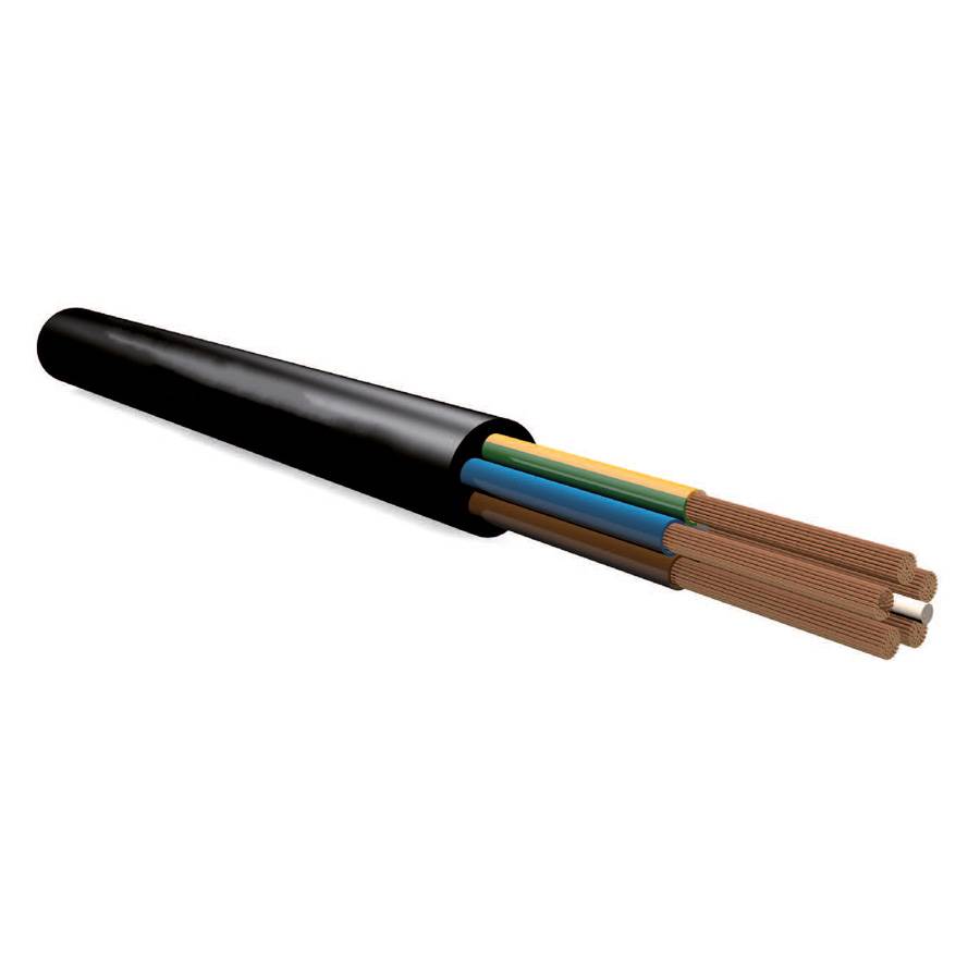 MEGATECH TITANEX Gummischlauchleitung (H07RN-F 3G2,5 | METERWARE) - in schwarz
