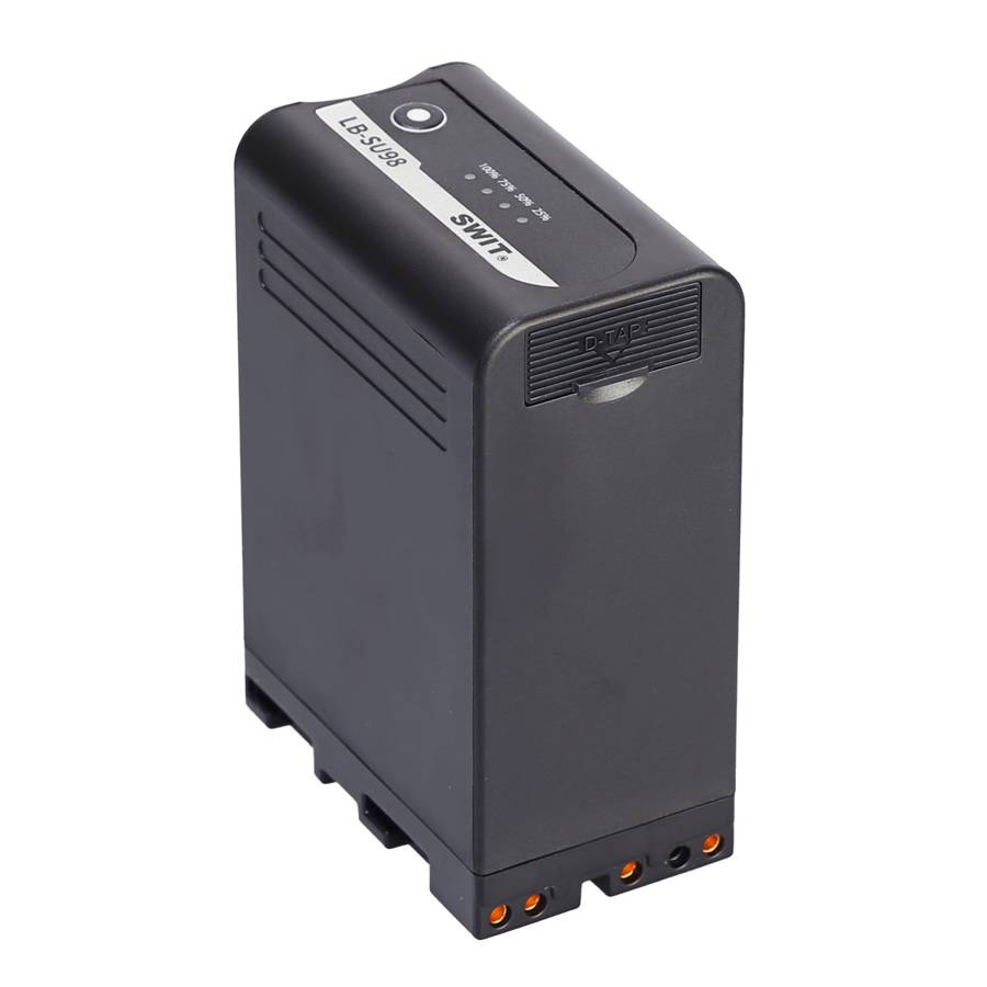SWIT ELECTRONICS LB-SU98 - Li-Ionen Akku passend für SONY PXW-Serie (14.4V | 98Wh | 6.800mAh | Ladestandanzeige | D-Tap)-0