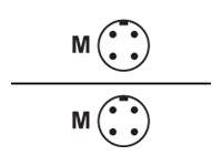 Datalogic - Netzwerkkabel - M12 (4-polig) (M) zu M12 (4-polig) (M) - 1 m-0