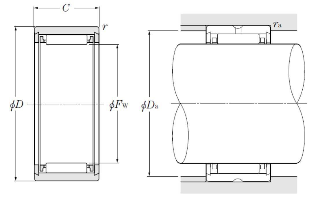 Nadellager NK 7/10 T2 NTN 7x14x10 mm-1