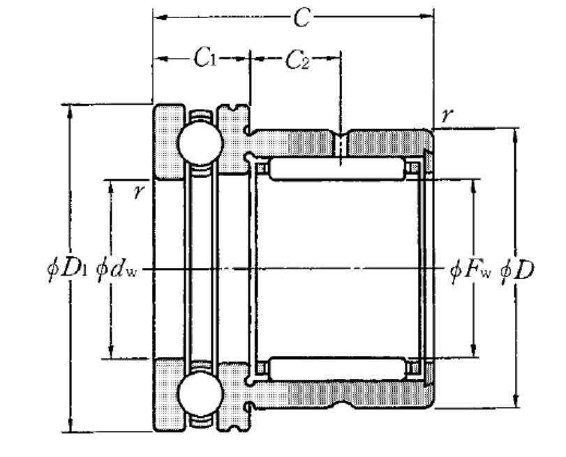 Nadel-Axial-Kugellager NKX 30 T2 NTN 30x47x30 mm-1