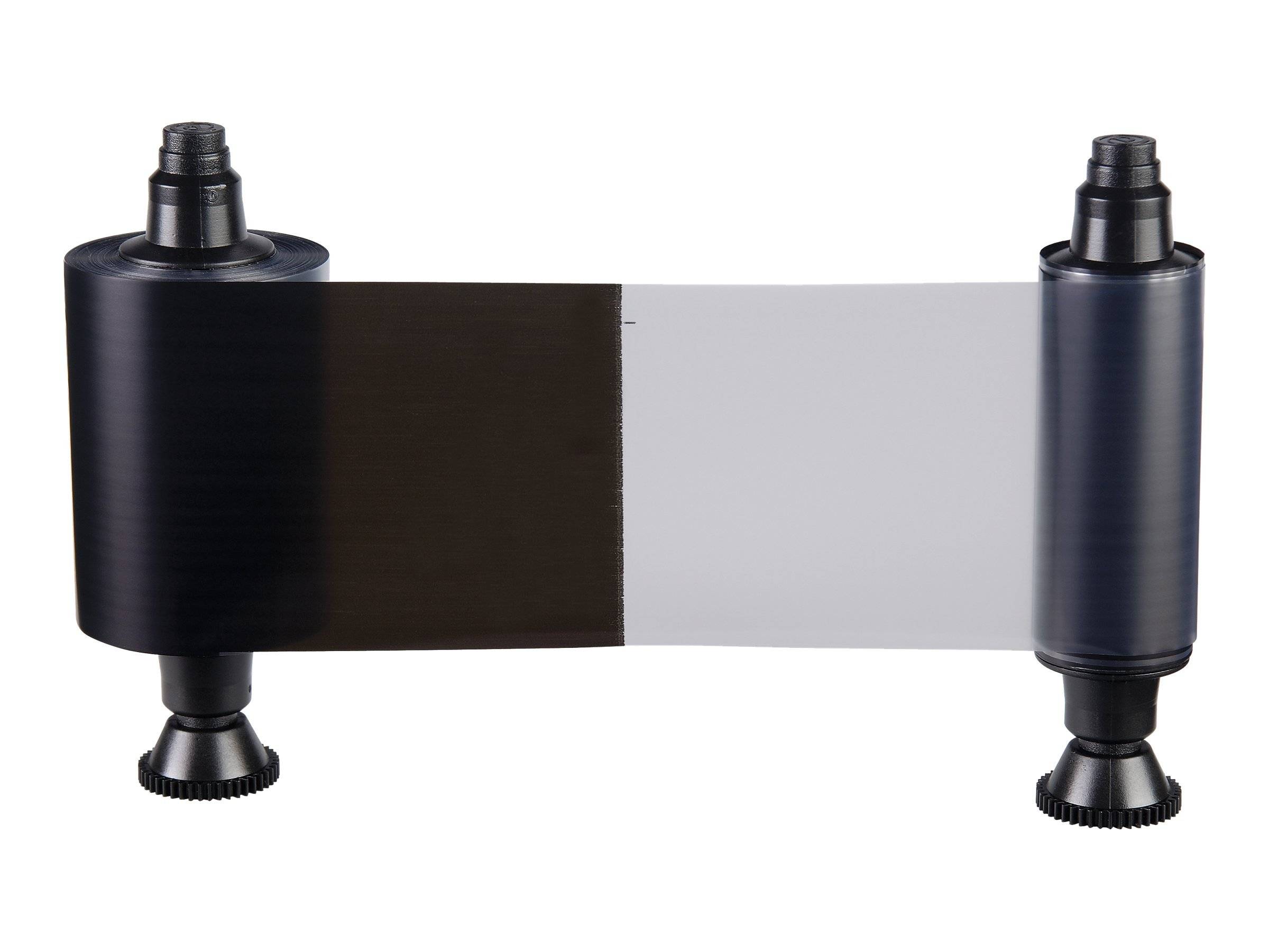 Evolis 2 Panel monochrome ribbon - Black + Overlay (KO)-0