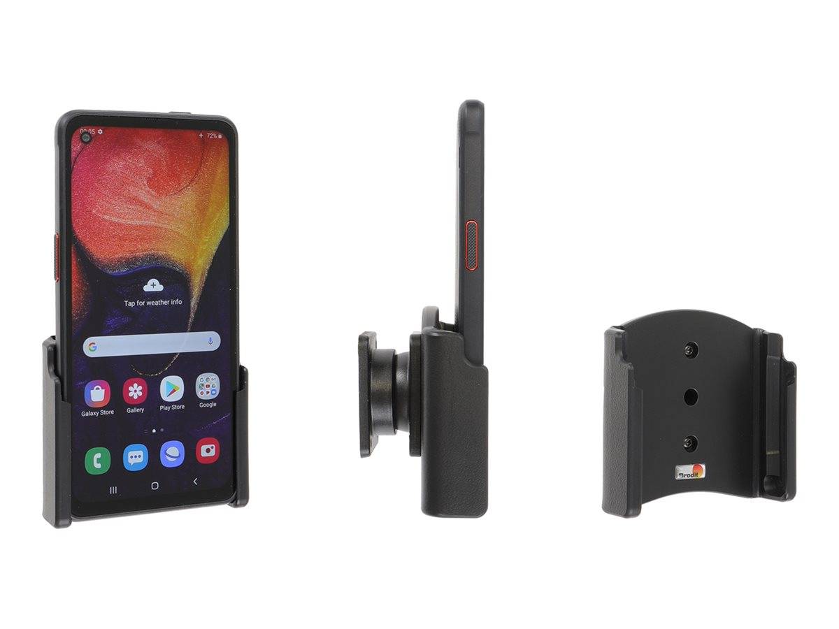 Brodit Halter für Handy - mit neigbarem Schwenkarm - Schwarz - für Samsung Galax-0