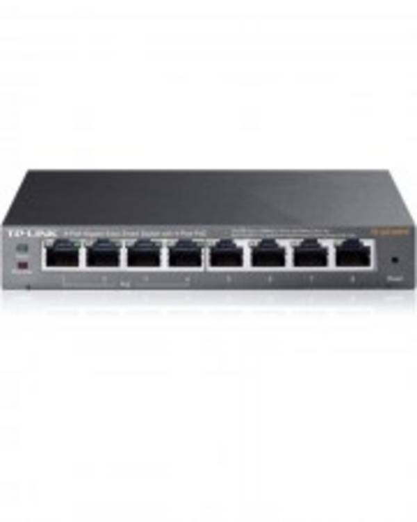 TP-LINK 8-Port Gigabit Easy Smart Switch with PoE 10/100/1000Mbps RJ45 Ports IEEE