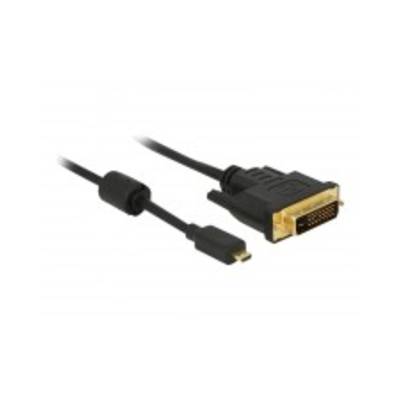 Delock Videokabel Dual Link HDMI / DVI mikro M bis DVI-D M 3 m Schwarz