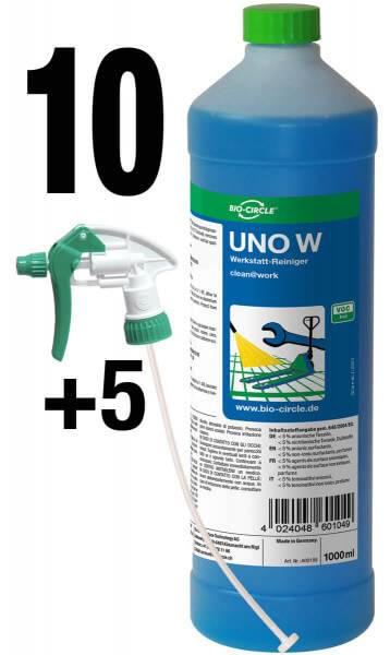 Werkstattreiniger UNO W, 10x 1000 ml Sprayflasche + 5 Sprüher-0