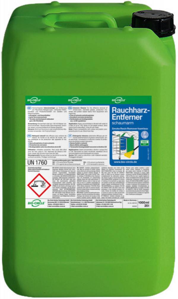 Rauchharz-Entferner Schaumarm, Kunststoff-Kanister 20 l