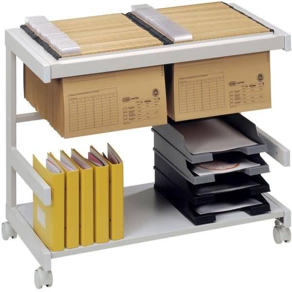 Aktenwagen 81x43x67cm 1 Hängeregister/1 Boden grau
