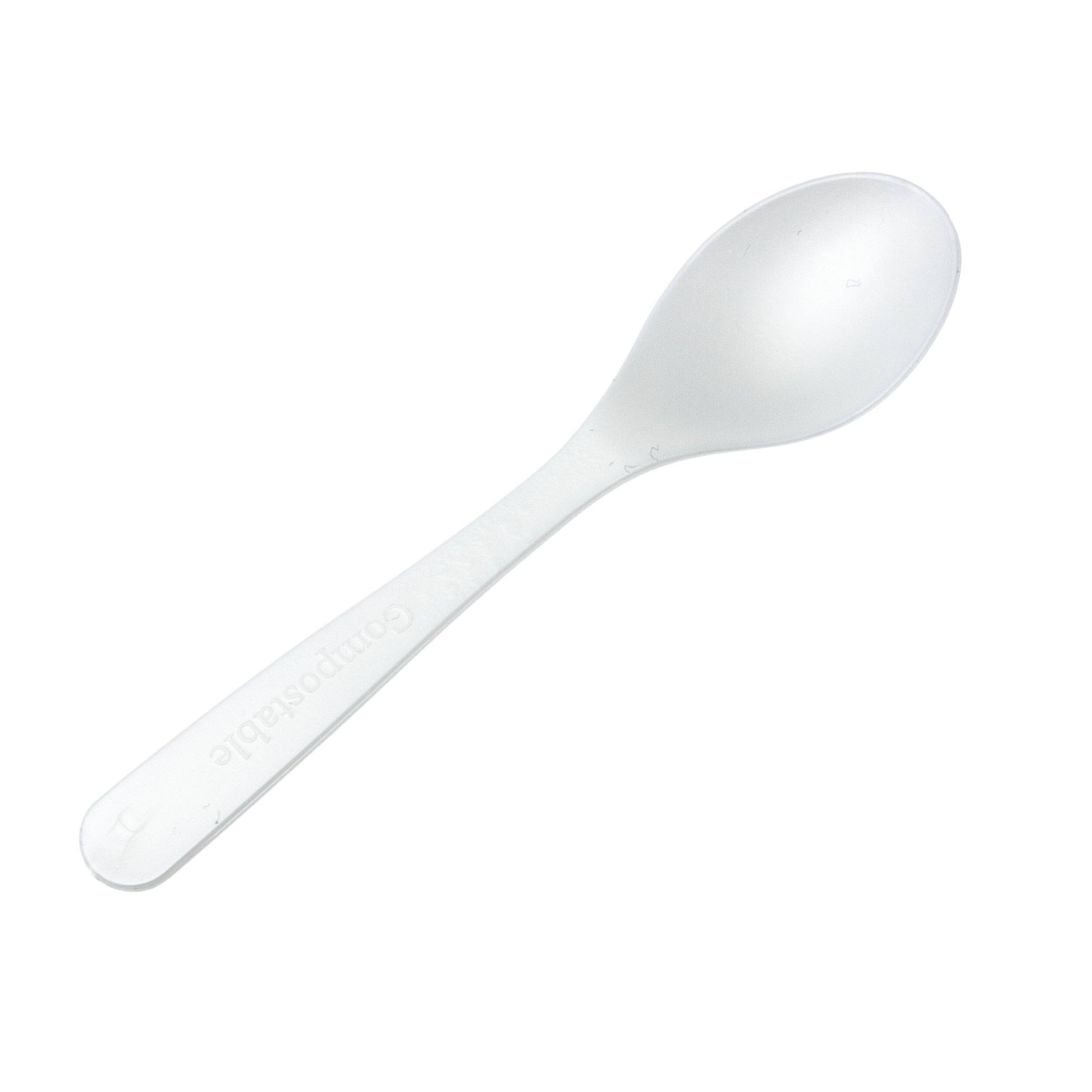 Kaffeelöffel, aus Biokunststoff PLA, kompostierbar, 114 mm 100 Stück-0