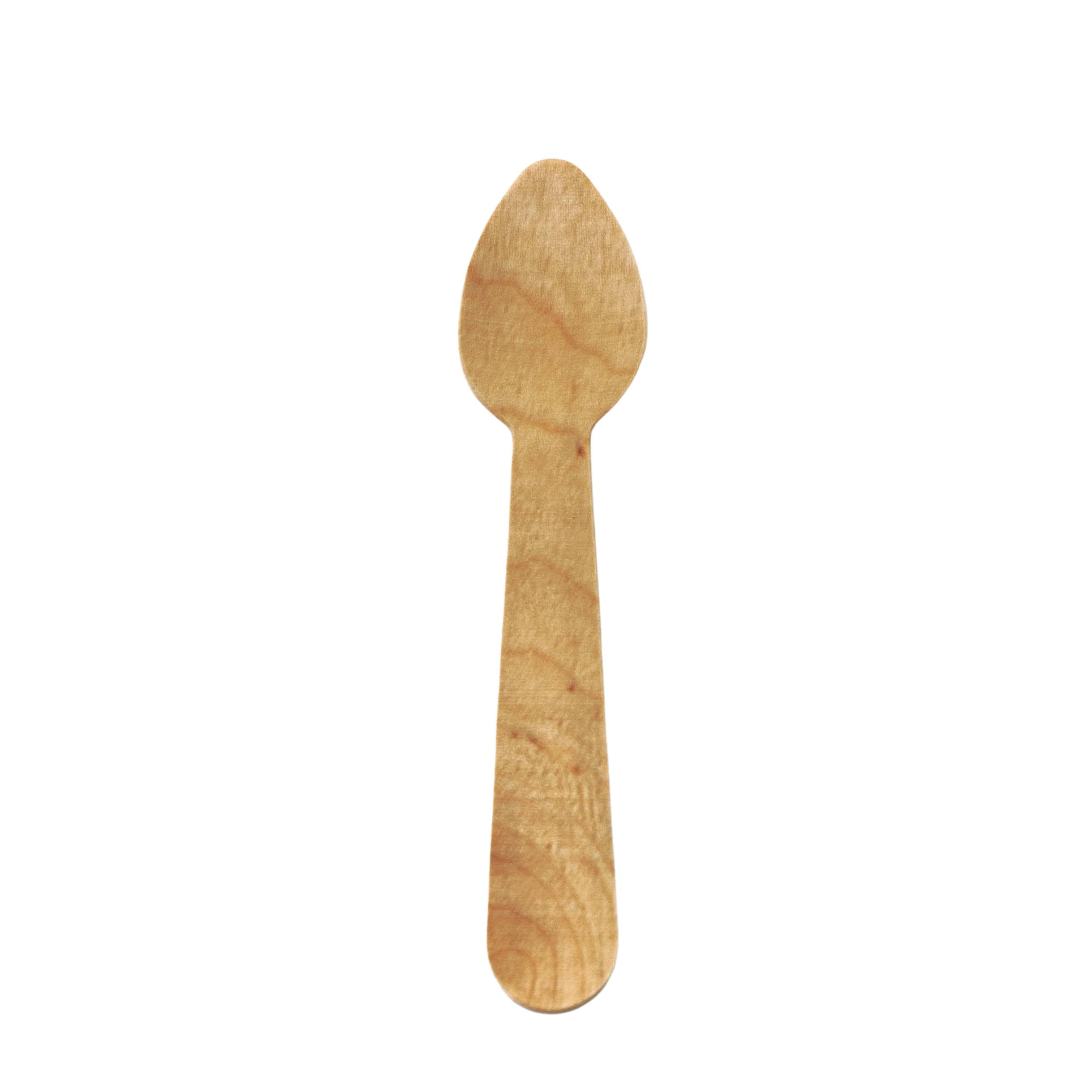 Kaffeelöffel aus Holz - 10,8 cm - Verpackung: 100 St. im Pack-1