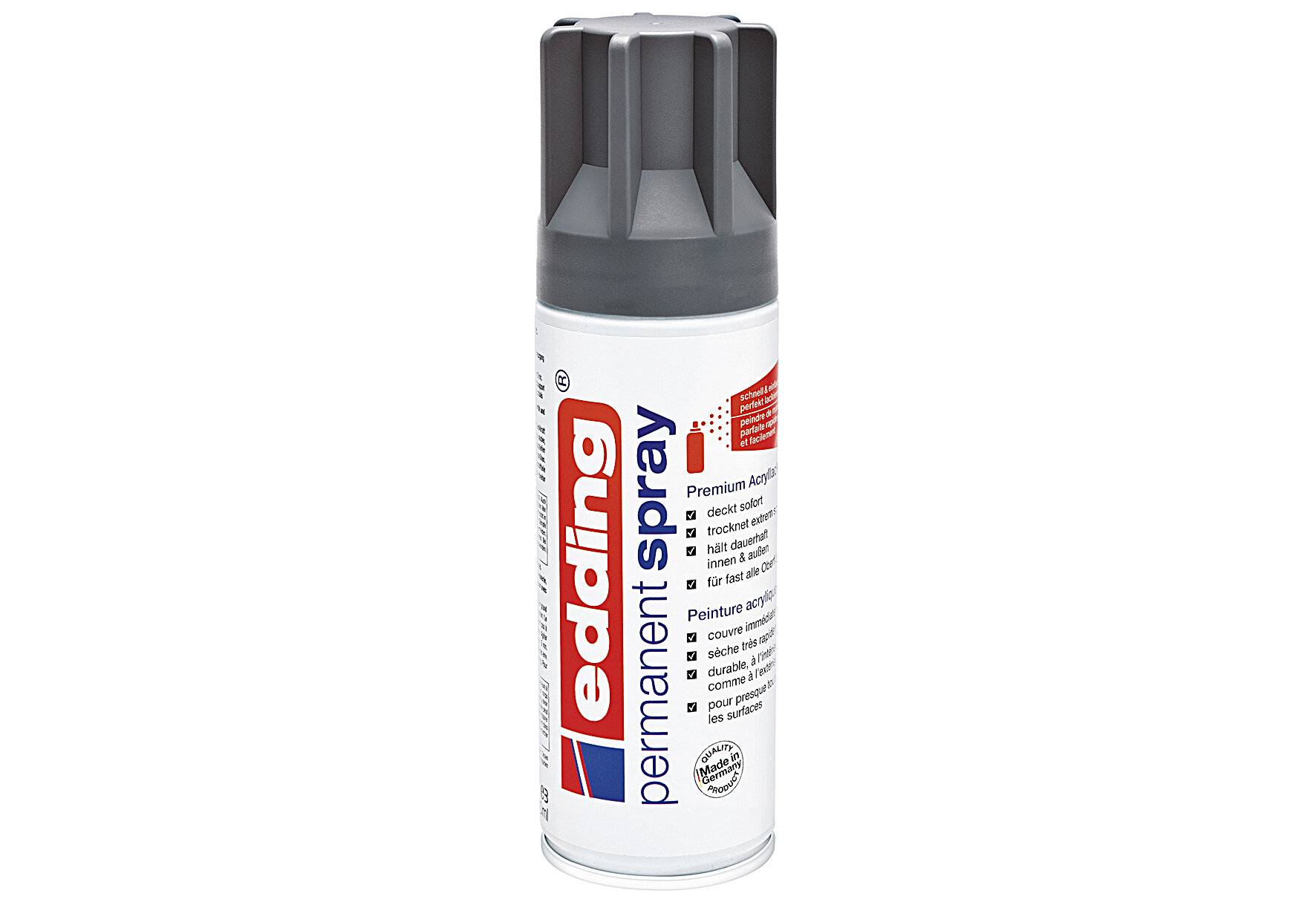 edding 5200 Permanentspray Premium Acryllack anthrazit matt DE-FR-IT-5