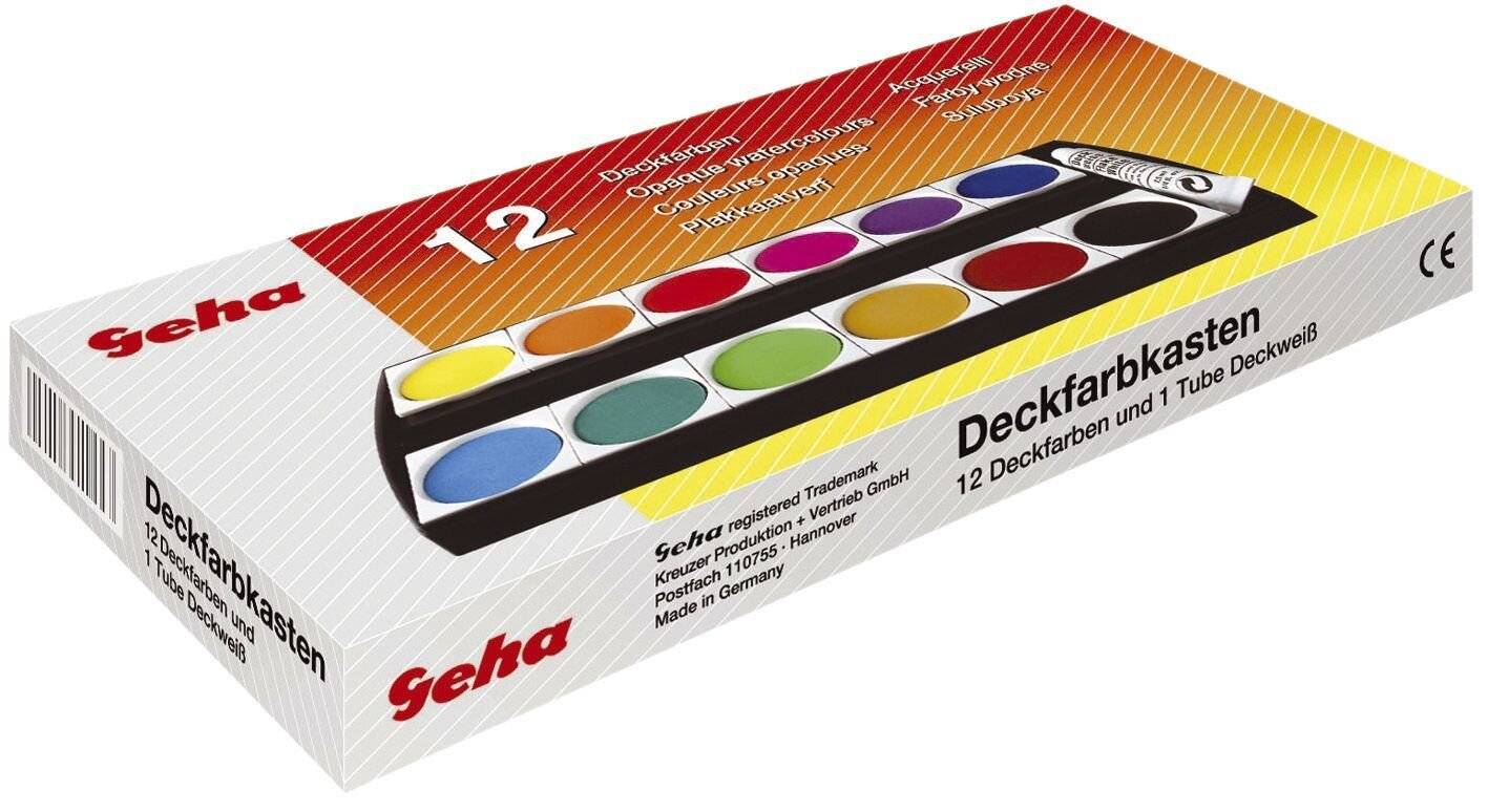 GEHA Deckfarbkasten F250/12 + Deckweiß-0