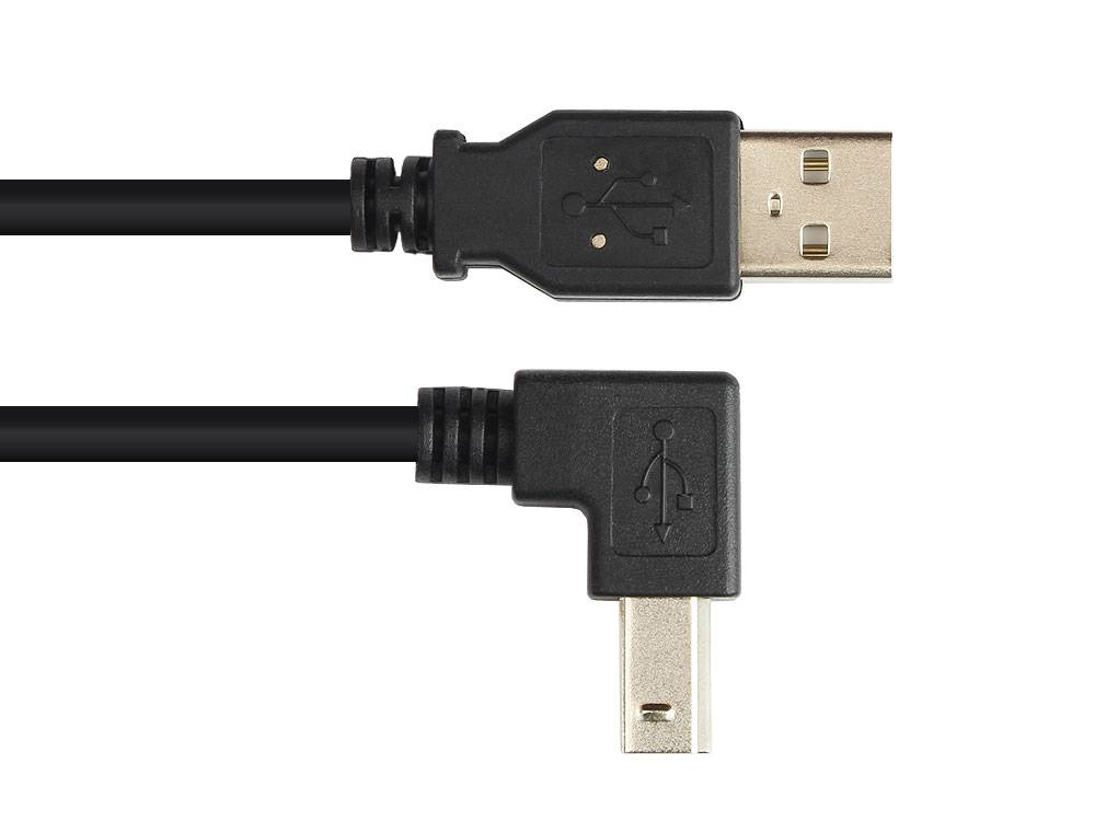 Good Connections Anschlusskabel USB 2.0 Stecker A an Stecker B gewinkelt 5m - 5-1