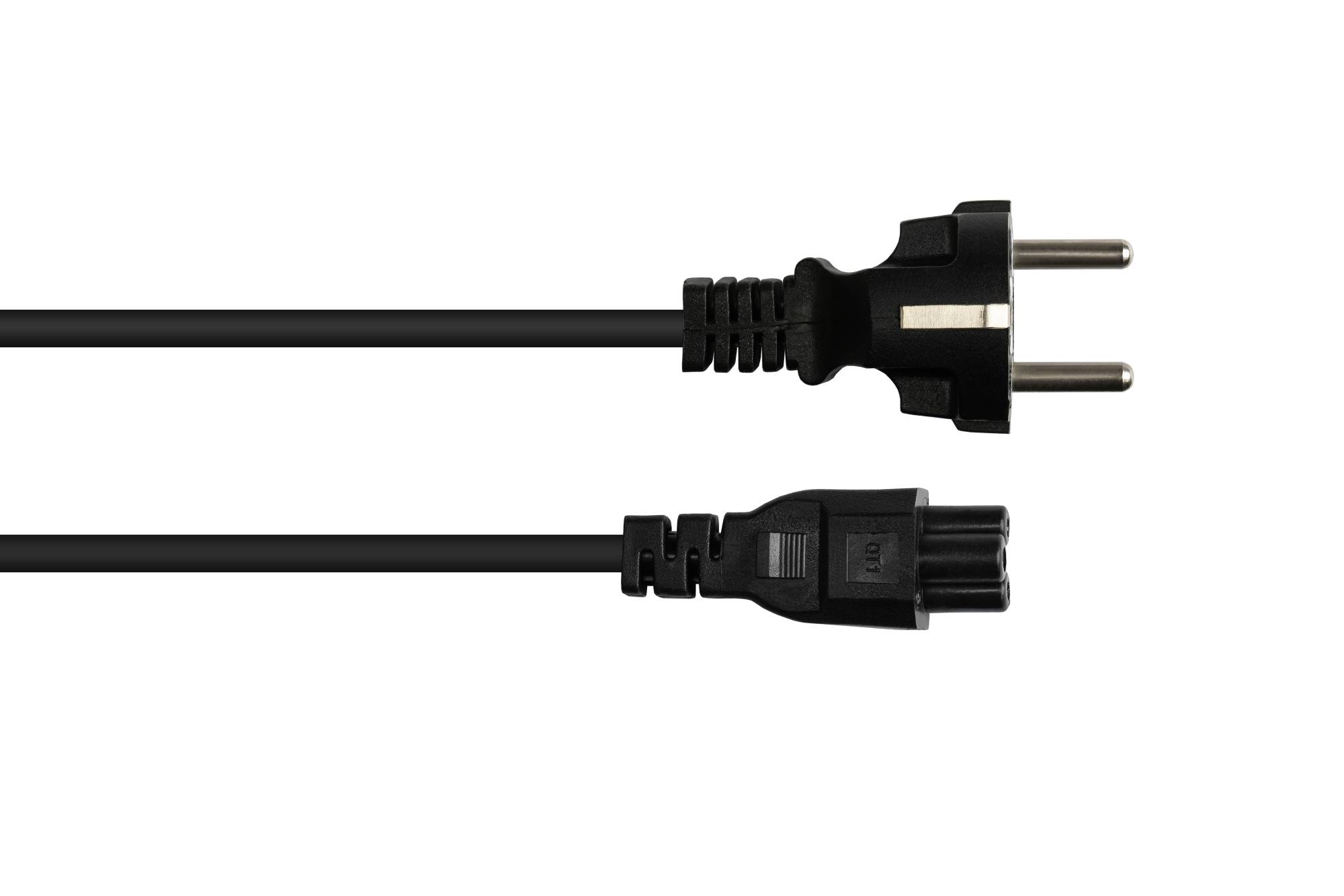 Good Connections P0005-S030 - 3 m - Netzstecker Typ E+F - C5-Koppler - H05VV-F --1