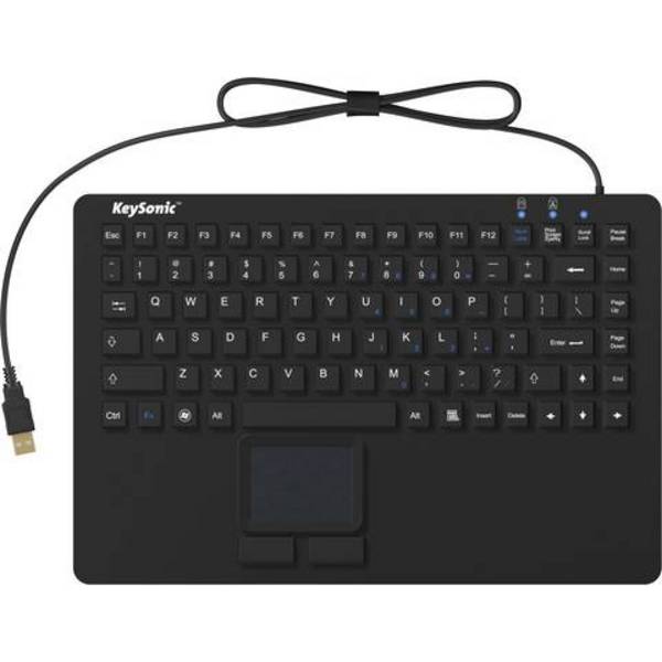 KSK-5230 IN (US) Industrie Tastatur, USB, Touchpad, schwarz, 2 Maustasten, wasserdicht IP68