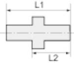 RIEGLER Rückschlagventil, Durchgangsform, MS, Mediumstemperatur max. 180 °C, G 1/4 IG, PN max. 16 bar, Öffnungsdruck 0,2-2