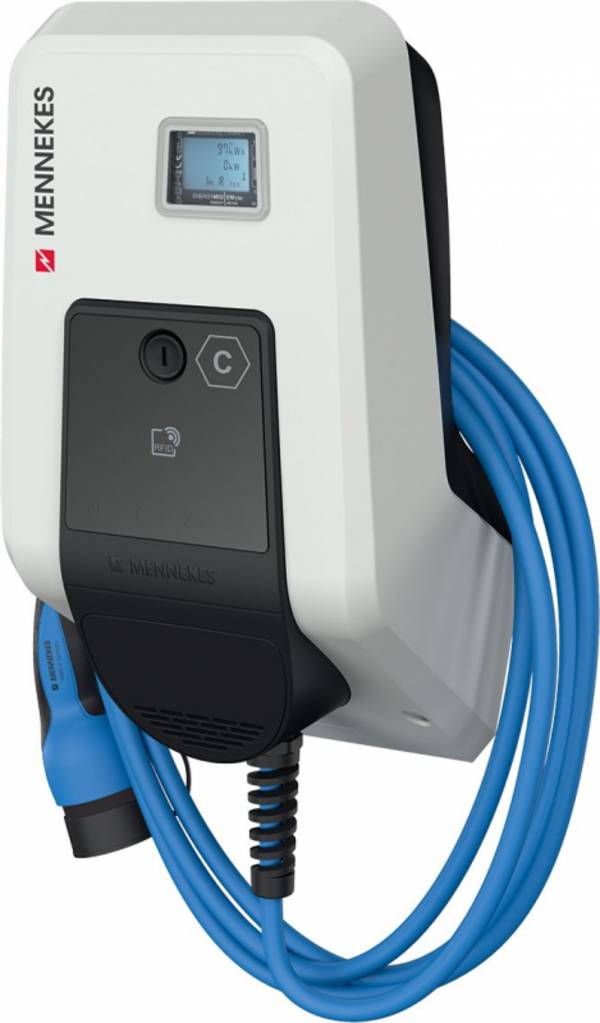 Mennekes E-Mobil. AMTRON Professional PnC 22 C2 ativo, Wallbox 1385202MA