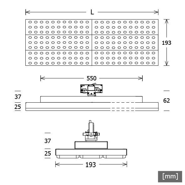 LTS Licht&Leuchten LED-Stromschienenleuchte LUZ-T-1