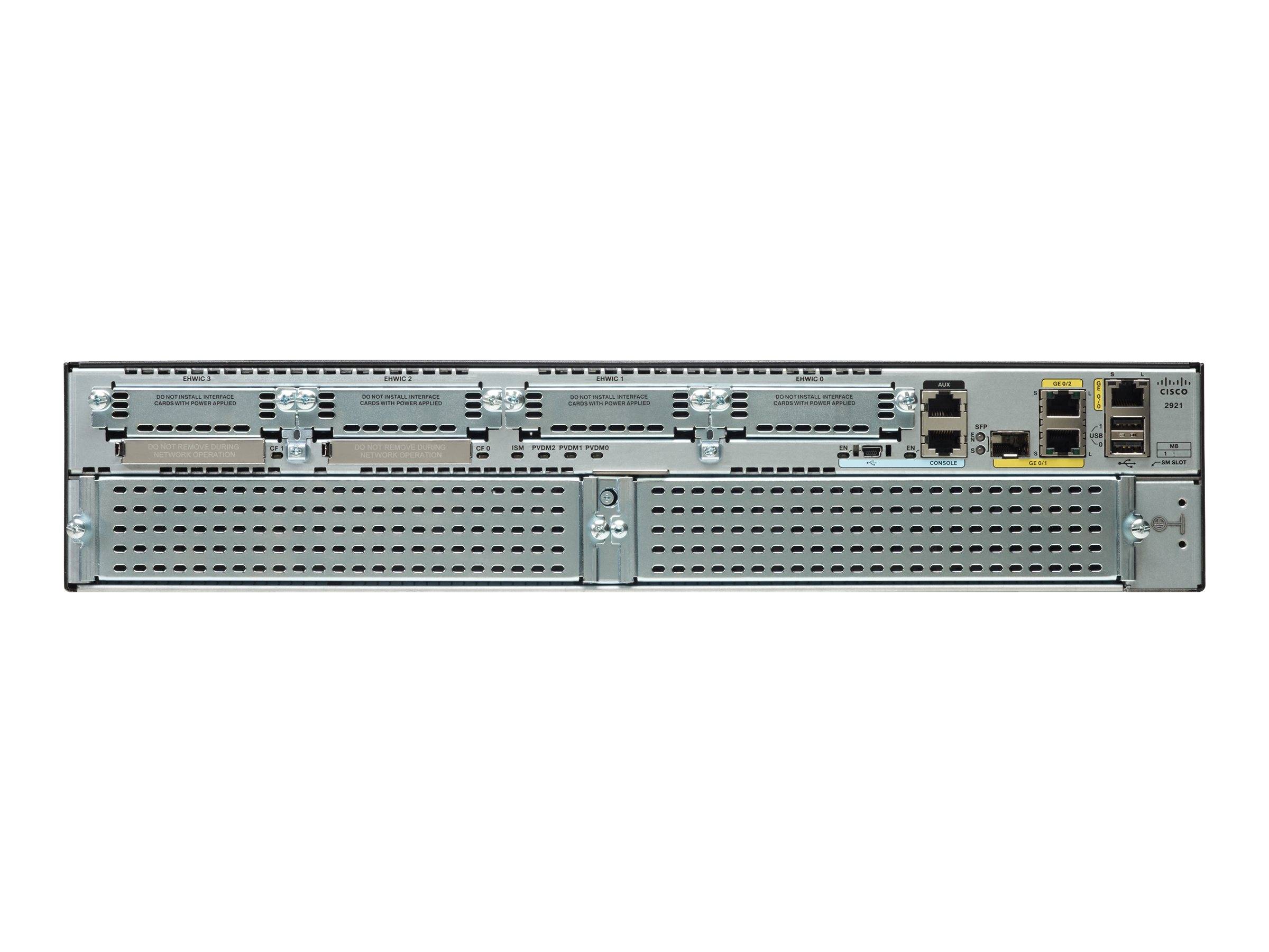 Cisco 2921 - Router 1GbE - WAN-Ports: 3 - an-1