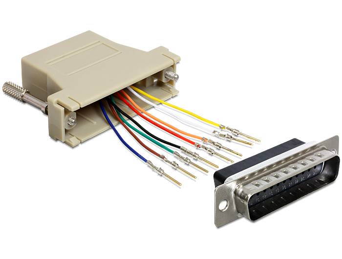 D-Sub 25 Pin Stecker auf RJ45 Buchse...-1