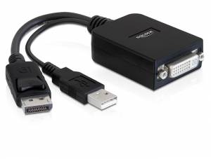 Delock DisplayPort-Adapter - Dual Link - DVI-I (W)-1
