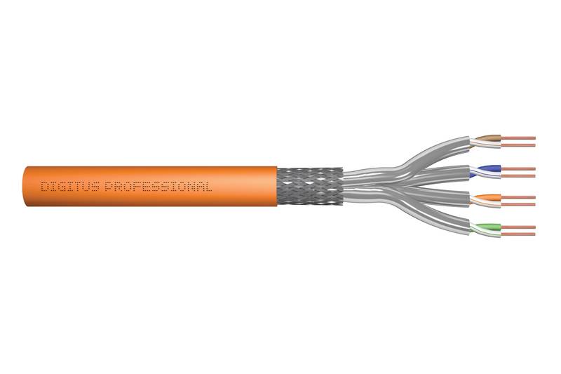DIGITUS - Cat.7 S/FTP Verlegekabel, 100 m, Simplex, Dca-s1a, d0, a1-2
