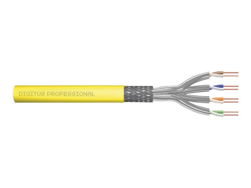 DIGITUS - Cat.7A S/FTP, Verlegekabel, 500 m, Simplex, Dca-s1a d1 a1-2