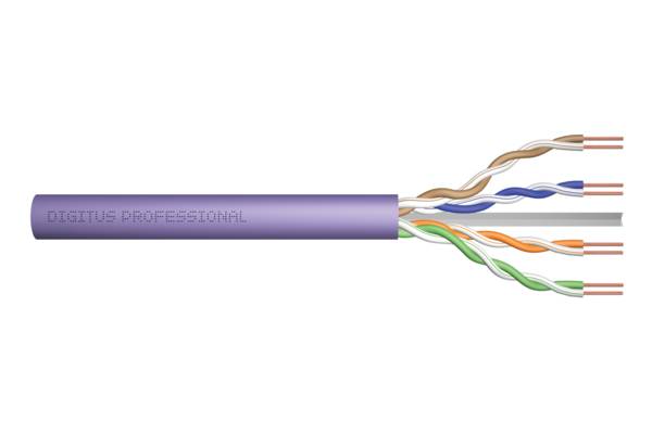 DIGITUS - Cat.6 U/UTP Verlegekabel, 100 m, Simplex, Eca