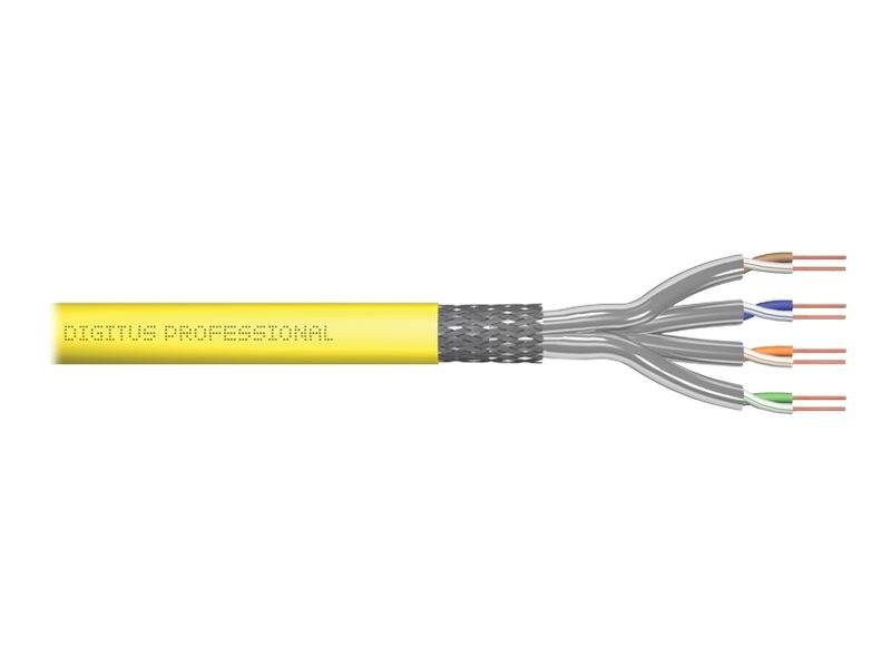 DIGITUS - CAT 8.2 S/FTP Verlegekabel, 500 m, Simplex, Dca-s2,d1,a1-1