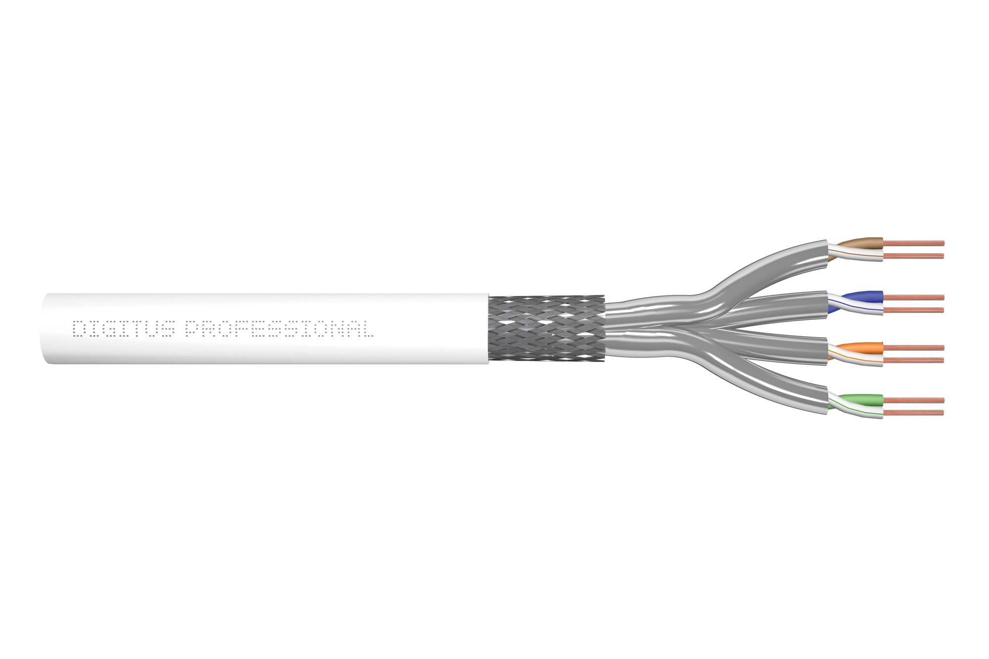 DIGITUS - Cat.7 S/FTP Verlegekabel, 305 m, Simplex, Dca-s1a, d0, a1-0