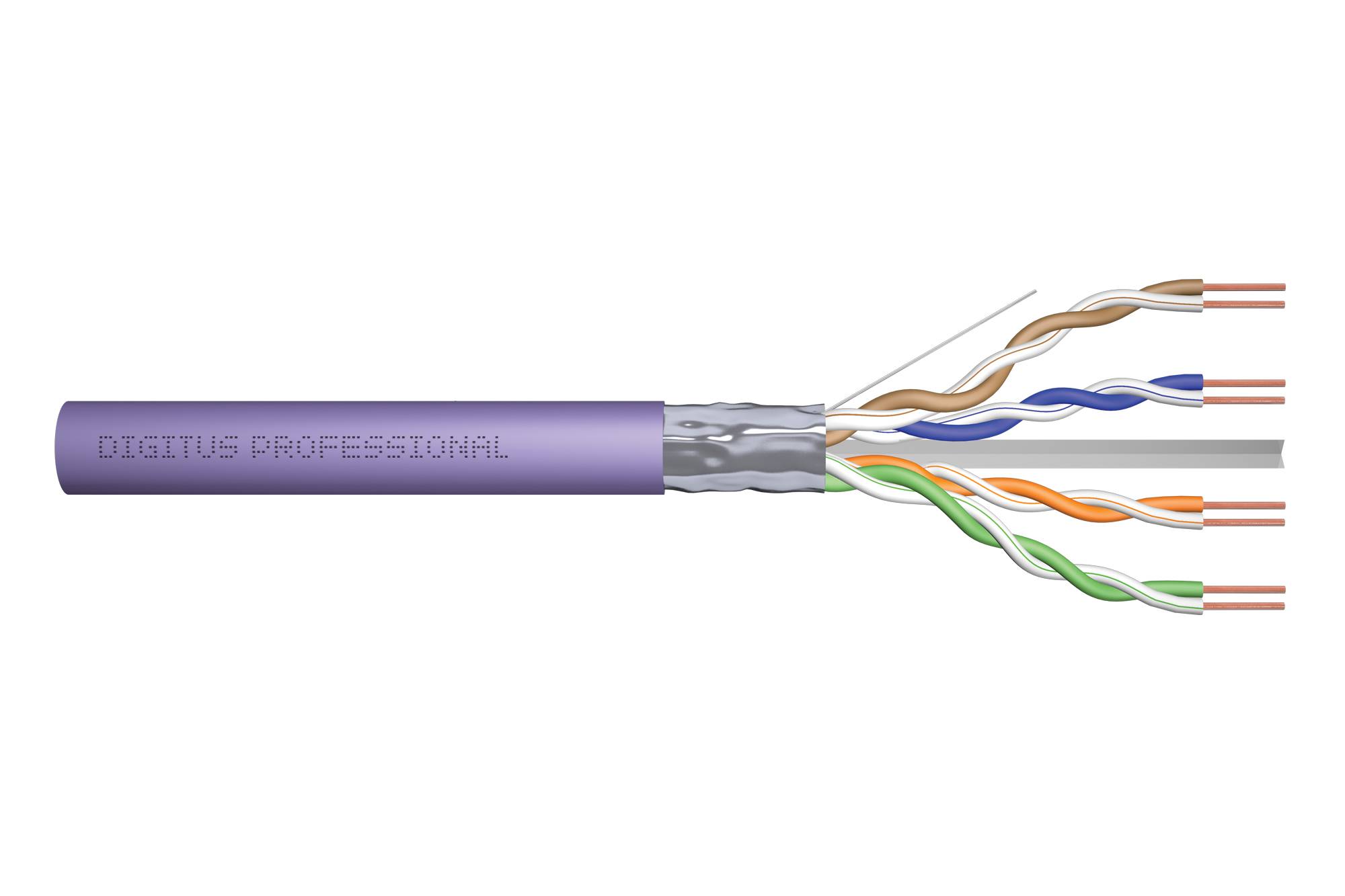DIGITUS - Cat.6 F/UTP Verlegekabel, 305 m, Simplex, Eca-0