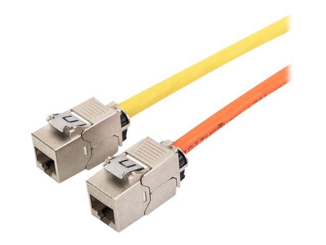 DIGITUS - CAT 6A Keystone Modul, geschirmt mit intelligentem Kabelmanager, Set (24 Stück)-1