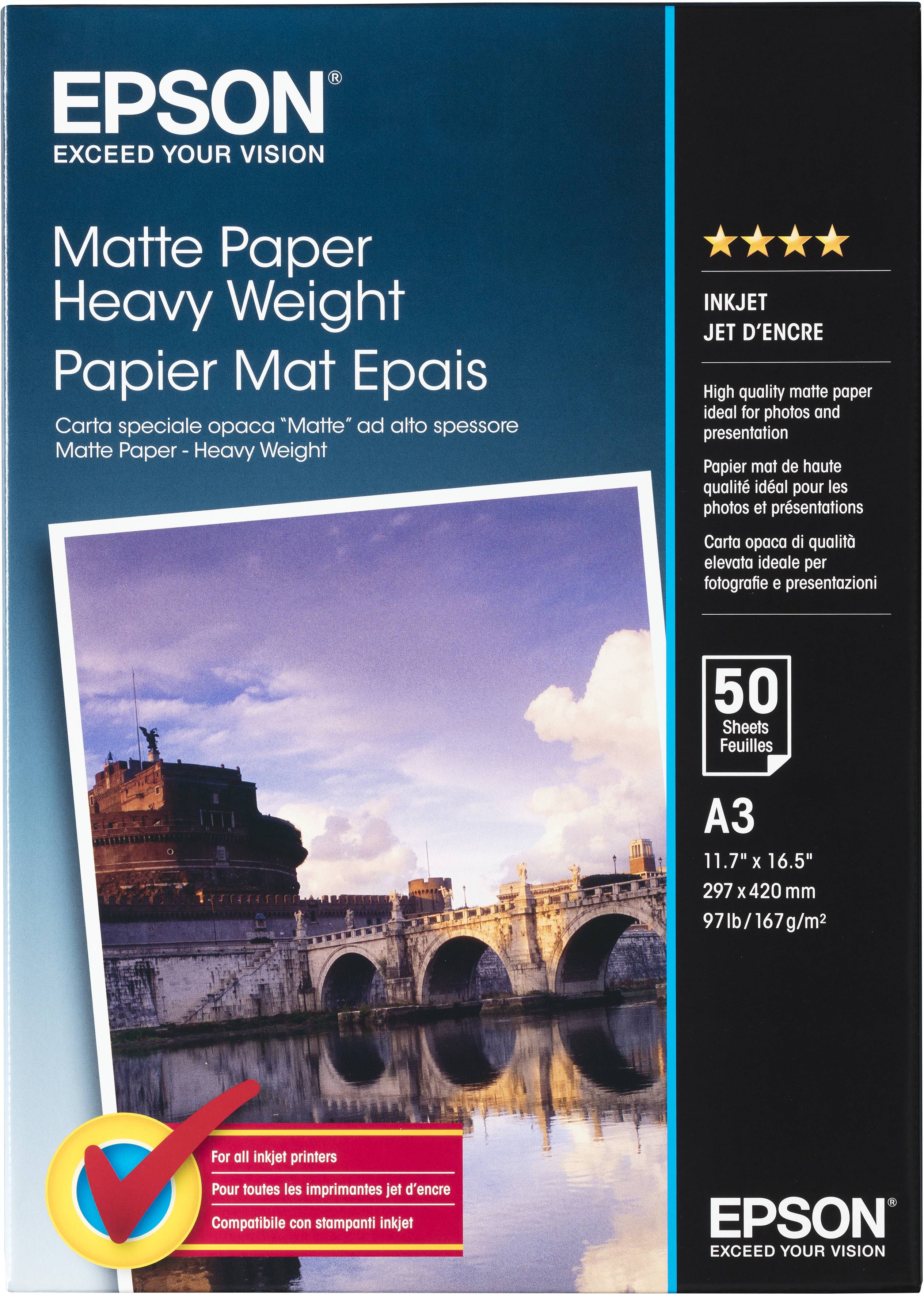 Epson - Matt - A3 (297 x 420 mm) - 167 g/m² - 50 Blatt Papier-1