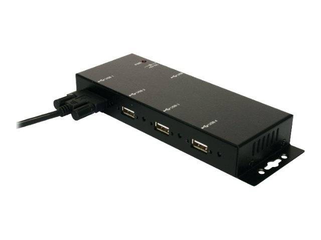 EXSYS EX-1166HMV 4 Port externer USB 2.0 Hub Metall verschraubbar-1