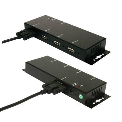 EXSYS EX-1166HMV 4 Port externer USB 2.0 Hub Metall verschraubbar-3
