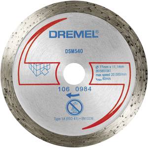 Fliesen Diamant Trennscheibe Dsm 540 Dremel 2615s540ja Durchmesser