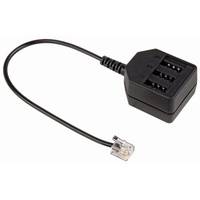 Hama Telefon (analog) Adapter [1x RJ11-Stecker 6p4c - 1x TAE-NFF-Buchse] 20.00 cm Schwarz-3