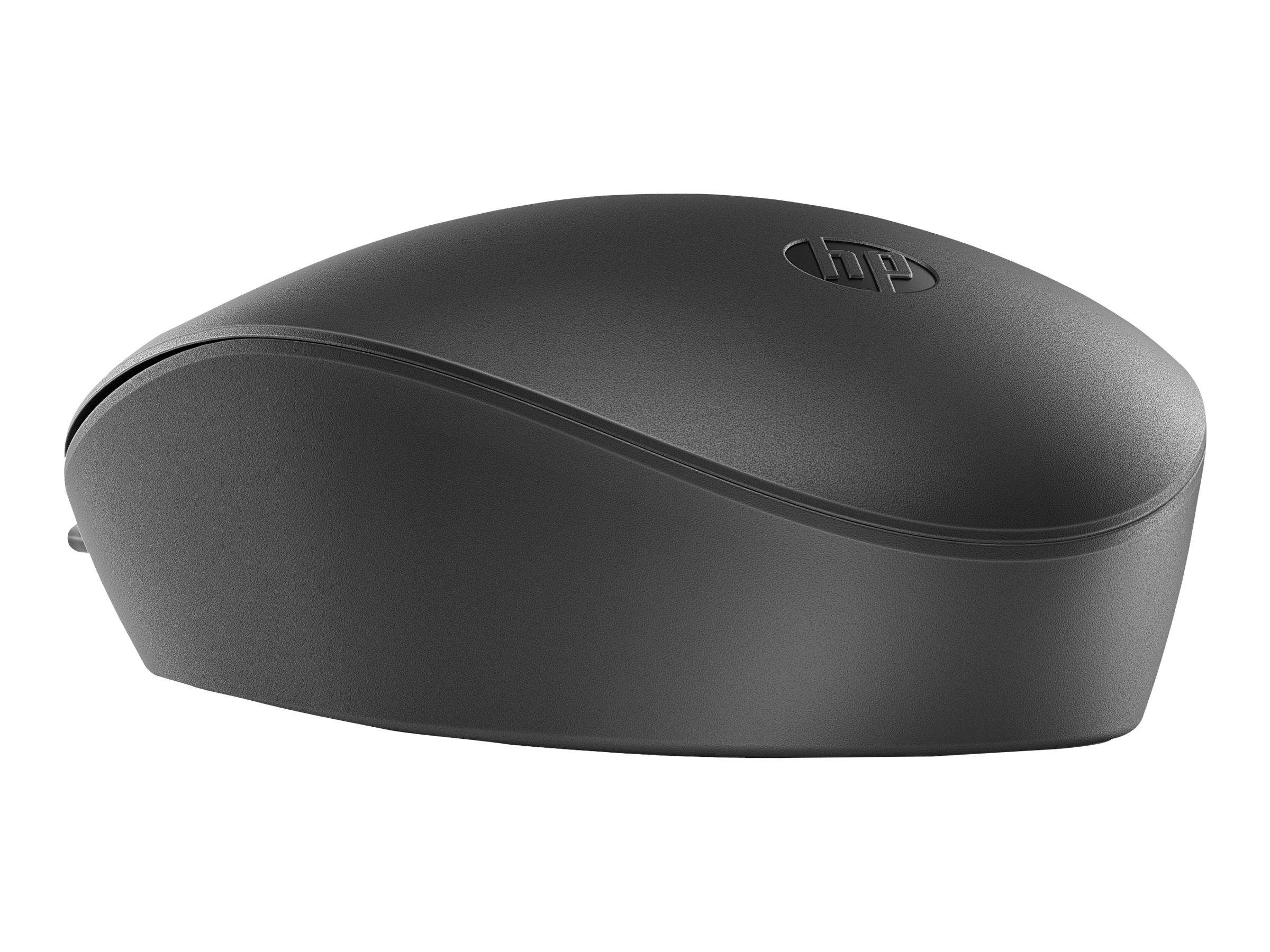 HP 125 - Maus - kabelgebunden - USB - Schwarz-3