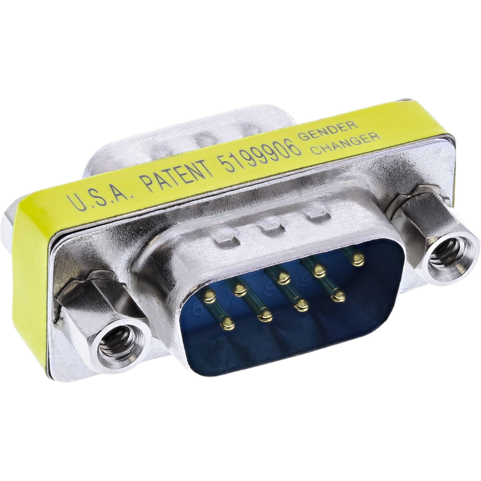 InLine® Mini-Gender-Changer, 9pol Stecker / Stecker-1